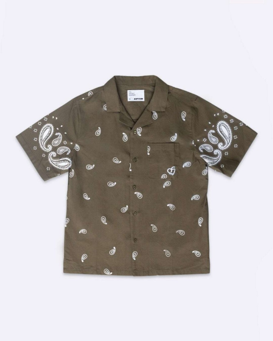 Men Eptm. | Eptm. Eptm X Pascal Vintage Paisley Shirt-Olive