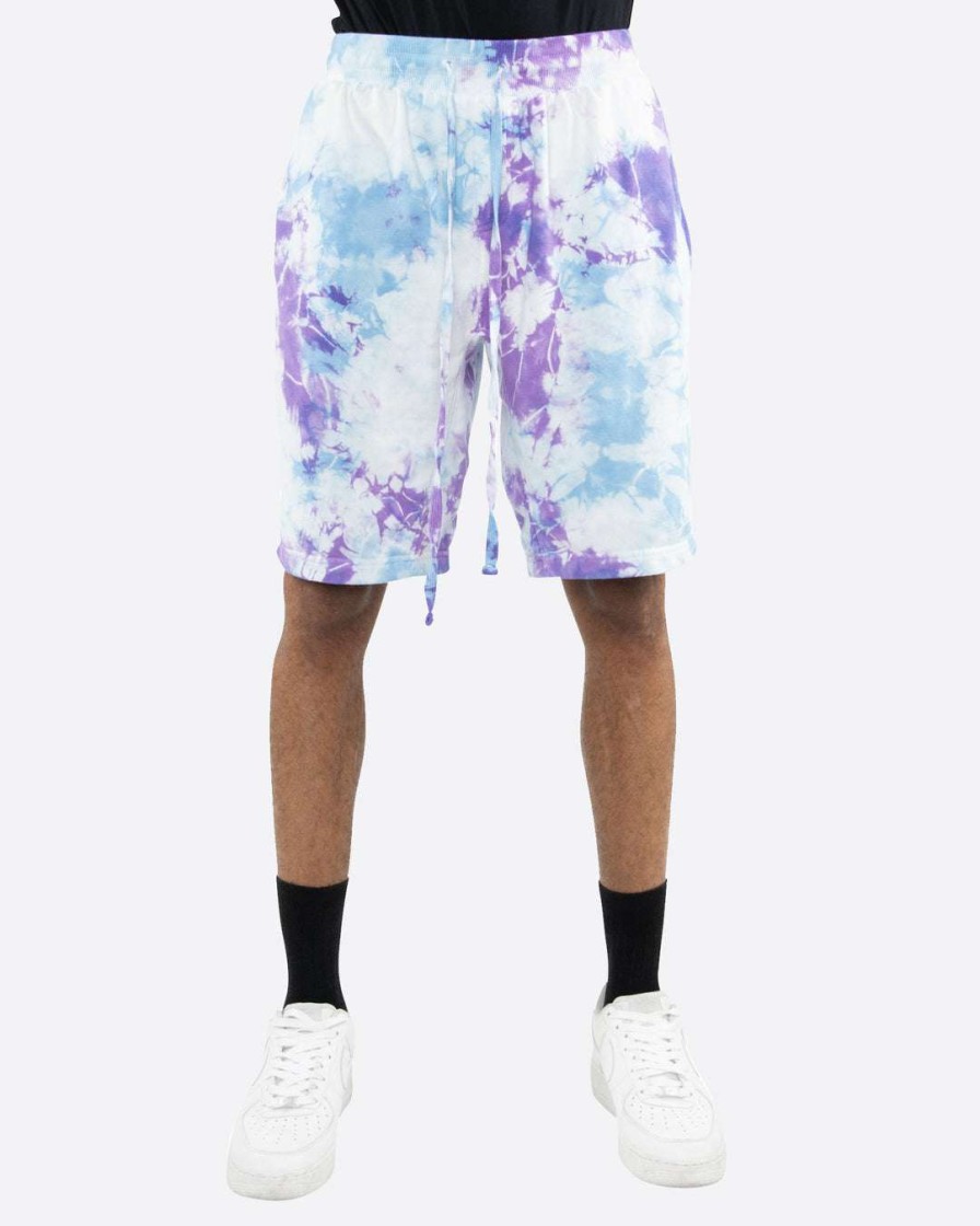 Men Eptm. | Eptm. Eptm Tie Dye Shorts-Lt.Blue/Purple