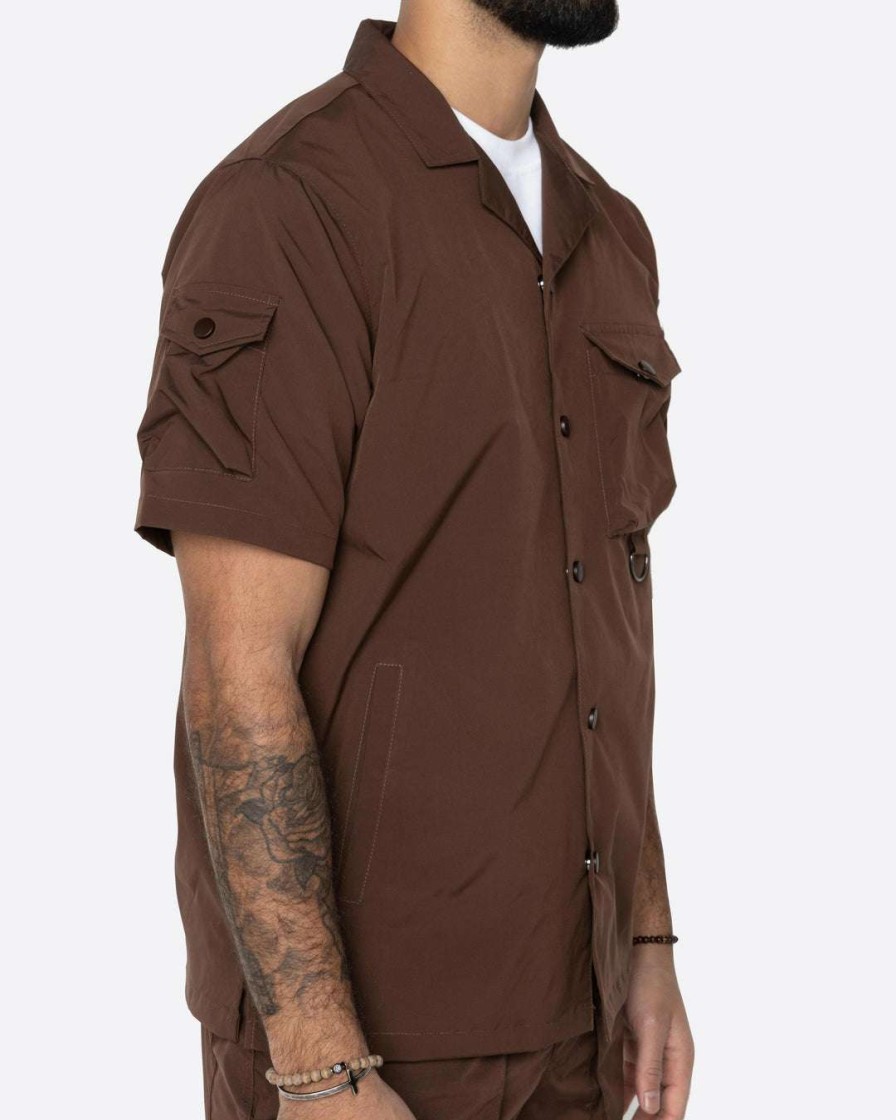 Men Eptm. | Eptm. Eptm Snap Button Shirt-Brown