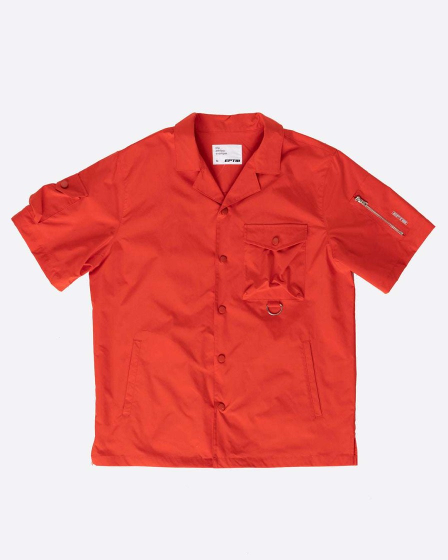 Men Eptm. | Eptm. Eptm Snap Button Shirt-Red